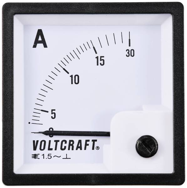 VOLTCRAFT AM-72X72/15A AM-72X72/15A Analog-Einbaumessgerät AM-72X72/15A 15 A Dreheisen