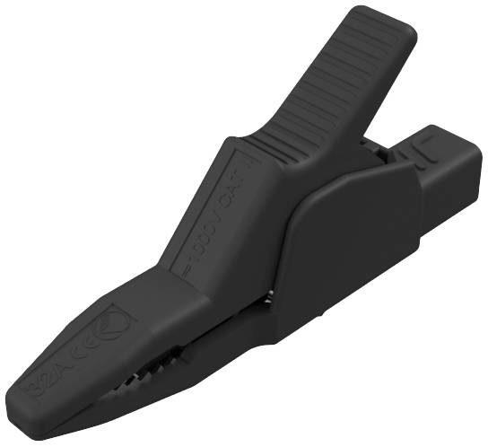 SKS Hirschmann AK 2 B 2540 I sw Sicherheits-Abgreifklemme Steckanschluss 4 mm CAT II 1000 V Schwarz