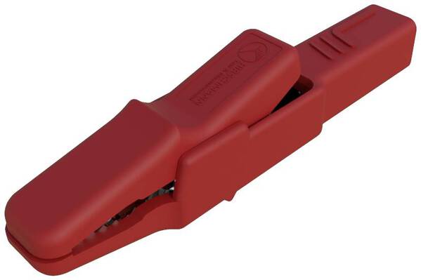 SKS Hirschmann AK 2 B rt Sicherheits-Abgreifklemme Steckanschluss 4 mm CAT II 300 V Rot