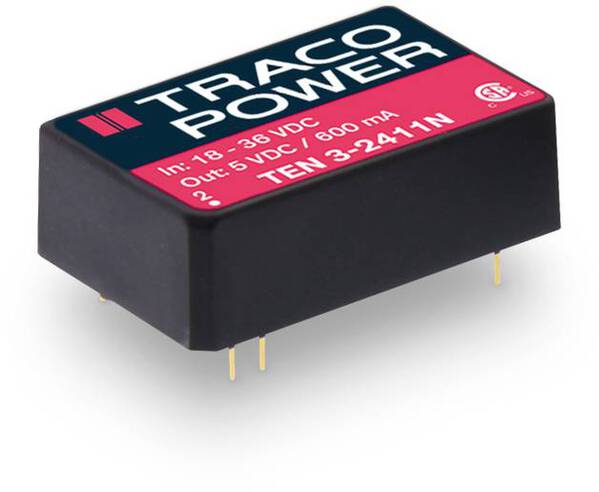 TracoPower TEN 3-0515N DC/DC-Wandler, Print 5 V/DC 24 V/DC 125 mA 3 W Anzahl Ausgänge: 1 x Inhalt 1 St.