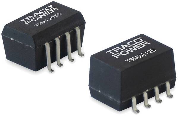TracoPower TSM 2412S DC/DC-Wandler, SMD 24 V/DC +12 V/DC, -12 V/DC 80 mA 1 W Anzahl Ausgänge: 1 x Inhalt 1 St.