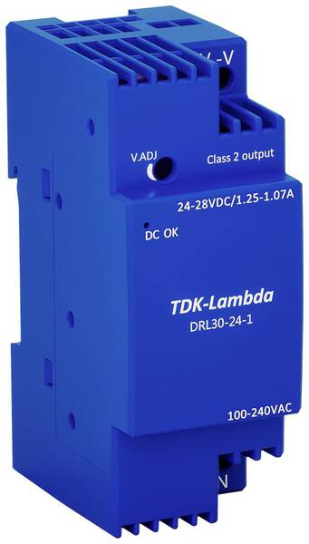 TDK-Lambda DRL30-24-1 Hutschienen-Netzteil (DIN-Rail) 24 V 1.25 A 30 W Inhalt 1 St.