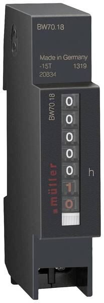 Müller BW 70.18 230V 60Hz Betriebsstundenzähler Rollenzählwerk