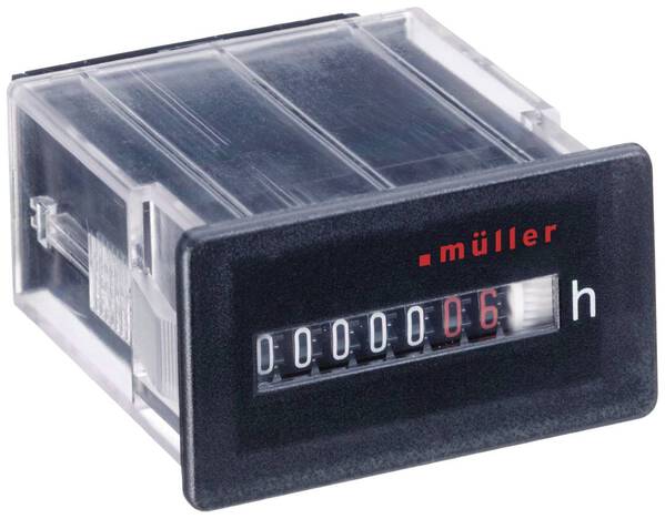 Müller BG 30.18 12-48V DC Betriebsstundenzähler Rollenzählwerk