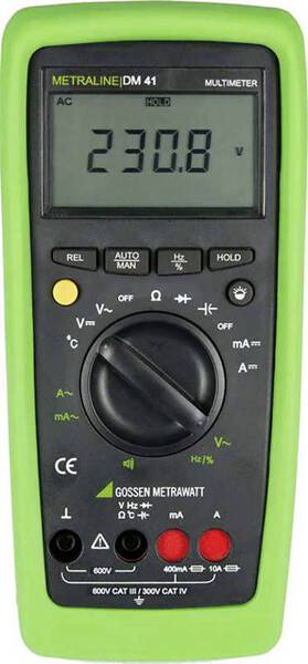 Gossen Metrawatt METRALINE DM 41 Hand-Multimeter digital CAT III 600 V, CAT IV 300 V Anzeige (Counts): 4000