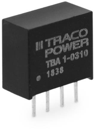 TracoPower TBA 1-0311 DC/DC-Wandler, Print 200 mA 1 W Anzahl Ausgänge: 1 x Inhalt 1 St.