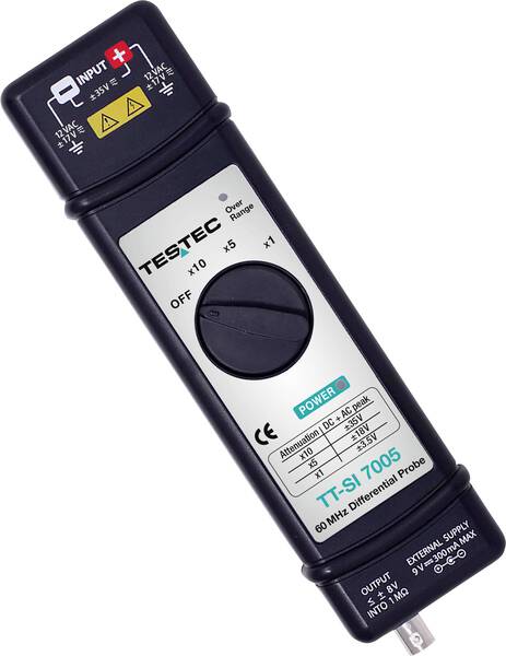 Testec TT-SI 7005 Differential-Tastkopf 60 MHz 1:1, 5:1, 10:1