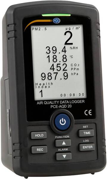 Feinstaub-Messgerät PCE Instruments PCE-AQD 20 Temperatur, Luftfeuchtigkeit, CO2, Luftdruck