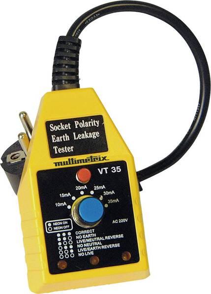 Multimetrix VT 35 FI-Schnelltester CAT II 250 V LED