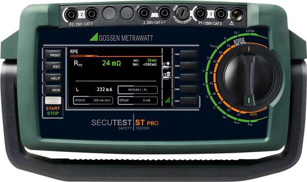 Gossen Metrawatt SECUTEST ST PRO COMFORT Gerätetester kalibriert (DAkkS-akkreditiertes Labor) VDE-Norm 0701-0702, 0544,