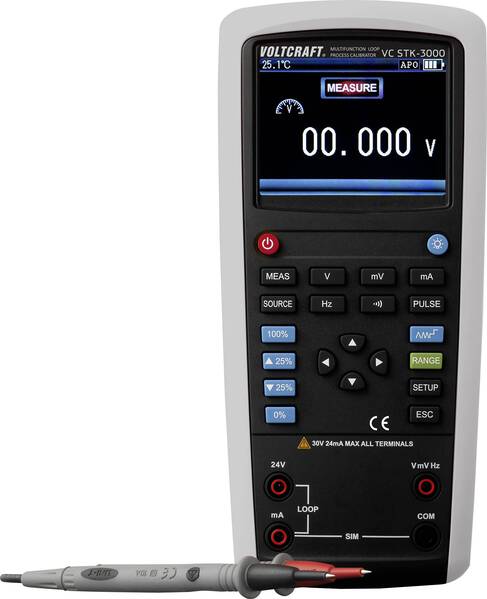 VOLTCRAFT VC STK-3000 Stromschleifenkalibrator Spannung, Strom, Frequenz