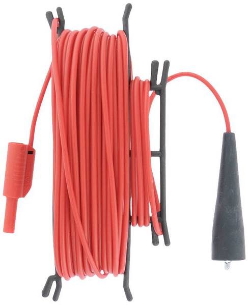 Metrel A 1026 Sicherheits-Messleitung Bananenstecker 4 mm Krokoklemmen 20 m Rot 1 St.
