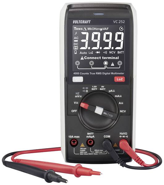 VOLTCRAFT VC252 Hand-Multimeter digital CAT III 600 V Anzeige (Counts): 4000