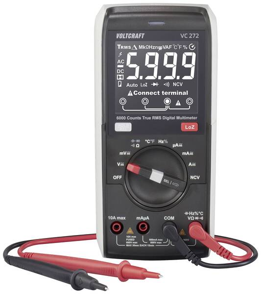 VOLTCRAFT VC272 Hand-Multimeter digital CAT III 600 V Anzeige (Counts): 6000