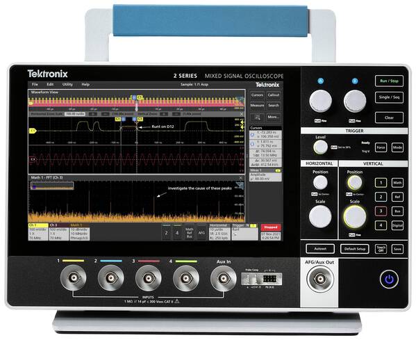 Tektronix MSO24 2-BW-100 Digital-Oszilloskop 100 MHz 1.25 GSa/s 8 Bit 1 St.