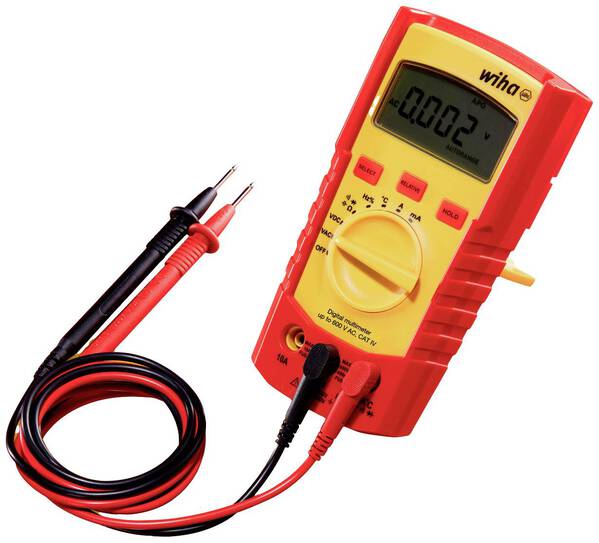 Wiha 45218 Hand-Multimeter digital CAT III 600 V, CAT IV 300 V