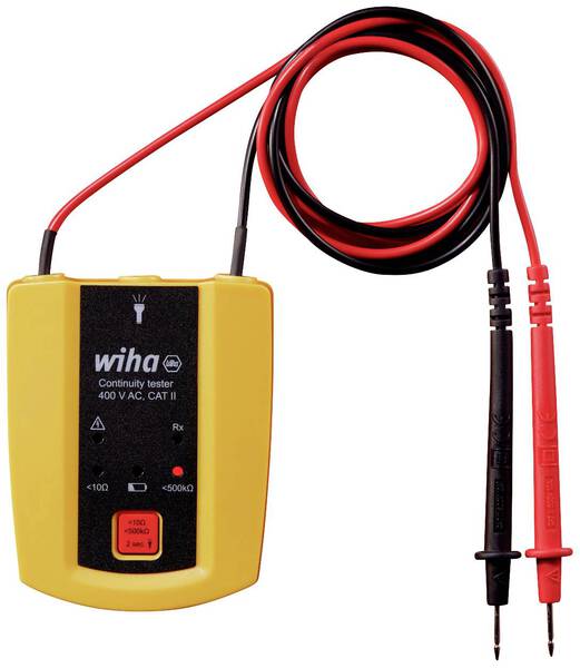 Wiha 45222 Durchgangsprüfgerät CAT II 600 V LED, Akustik