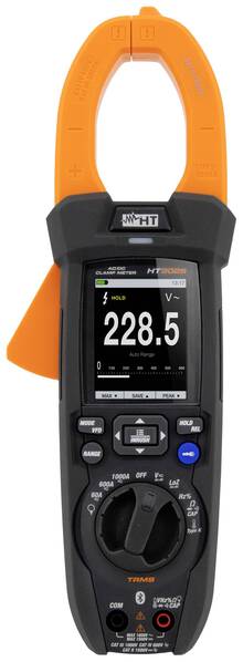 HT Instruments HT9025 Stromzange digital CAT III 1000 V, CAT IV 600 V, CAT II 1500 V Anzeige (Counts): 6000