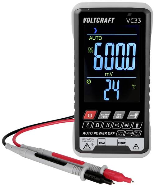 VOLTCRAFT VC33 Hand-Multimeter kalibriert (ISO) digital Anzeige (Counts): 5999