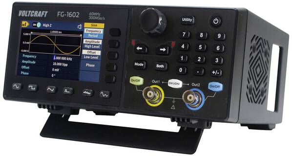 VOLTCRAFT FG-1602 Funktionsgenerator netzbetrieben 1 µHz - 60 MHz 2-Kanal Arbiträr