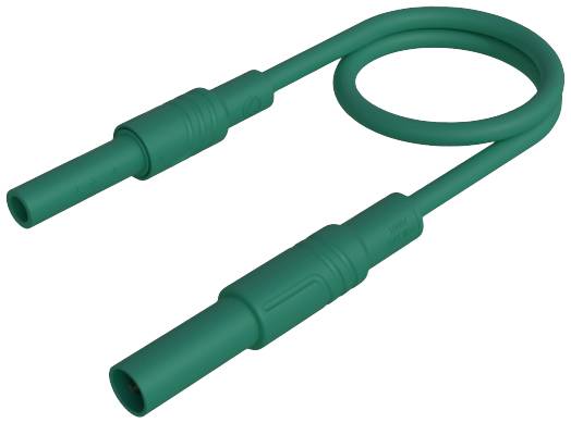 SKS Hirschmann MAL S GG-B 100/2,5 gn Sicherheits-Messleitung 4 mm Sicherheits-Stecker 4 mm Sicherheits-Buchse 100 cm Gr