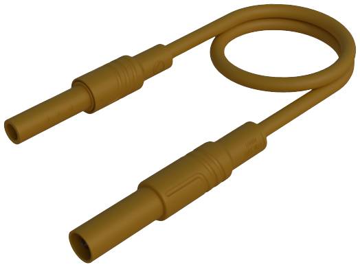 SKS Hirschmann MAL S GG-B 100/2,5 br Sicherheits-Messleitung 4 mm Sicherheits-Stecker 4 mm Sicherheits-Buchse 100 cm Br