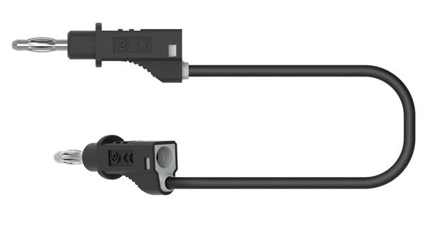 Electro PJP 2110-CD1-200N Messleitung Bananenstecker Bananenstecker 2.00 m Schwarz 1 St.