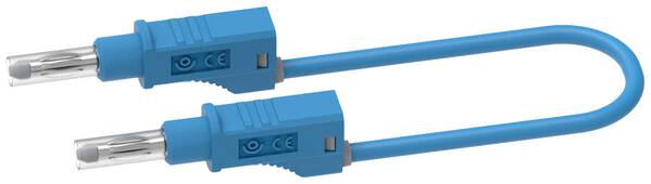 Electro PJP 2217/600V-CD1-100Bl Messleitung Bananenstecker Bananenstecker 1.00 m Blau 1 St.