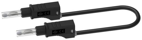Electro PJP 2217/600V-CD1-100N Messleitung Bananenstecker Bananenstecker 1.00 m Schwarz 1 St.