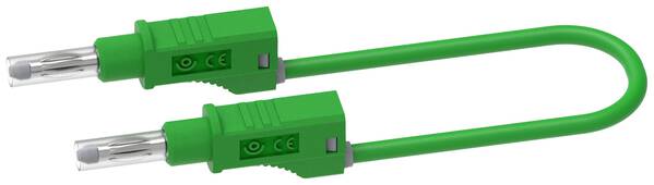 Electro PJP 2217/600V-CD1-50V Messleitung Bananenstecker Bananenstecker 0.50 m Grün 1 St.