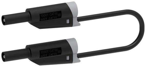 Electro PJP 2717-IEC-CD1-50N Messleitung Lamellenstecker 4 mm Lamellenstecker 4 mm 50 cm Schwarz 1 St.