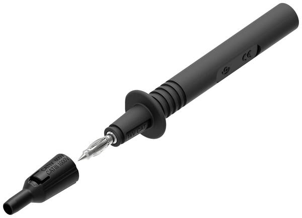Electro PJP 404-IEC-CD1-N Prüfspitze Buchse 4 mm CAT III 1000 V Schwarz 1 St.