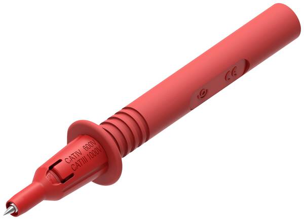 Electro PJP 404-IEC-CD1-R Prüfspitze Buchse 4 mm CAT III 1000 V Rot 1 St.