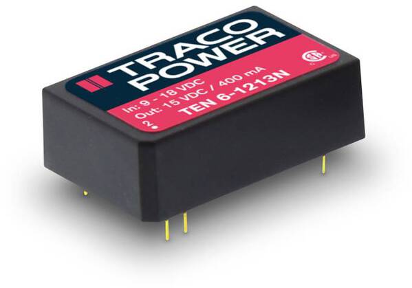 TracoPower DC/DC-Wandler, Print 12 V/DC 15 V/DC 400 mA 6 W Anzahl Ausgänge: 1 x Inhalt 10 St.