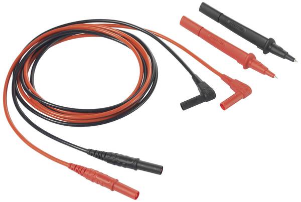 VOLTCRAFT VC801 Messleitung Stecker 4 mm Prüfspitze 1.5 m Schwarz-Rot 1 St.