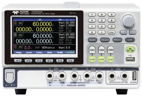Teledyne LeCroy T3PS60033P Labornetzgerät, einstellbar 0 - 60 V 0 - 3 A 680 W Anzahl Ausgänge 3 x