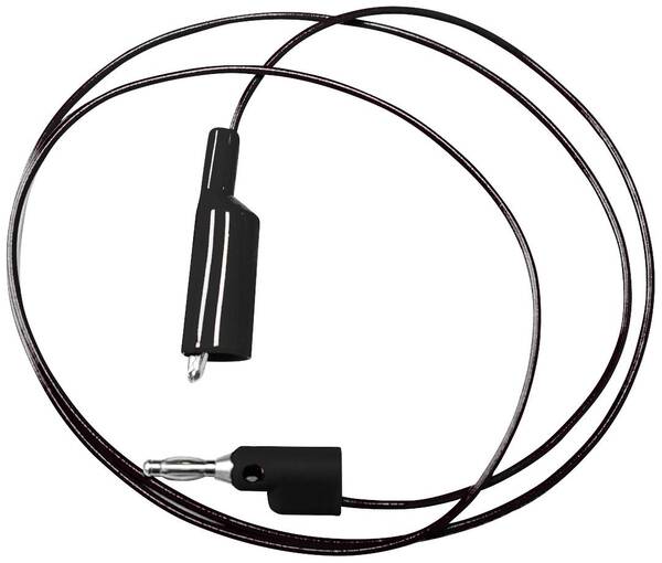 Mueller Electric BU-2030-A-24-0 Messleitung Bananenstecker 4 mm Krokoklemmen 0.6 m Schwarz 1 St.
