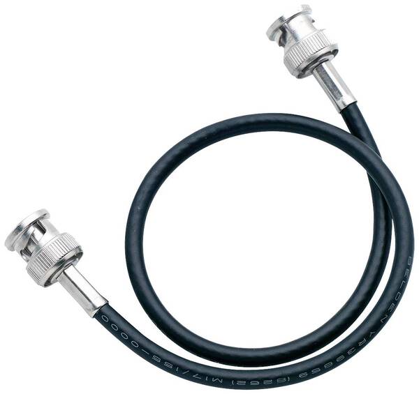 Mueller Electric BU-5050-B-24-0 Messleitung BNC-Stecker BNC-Stecker 0.6 m Schwarz 1 St.