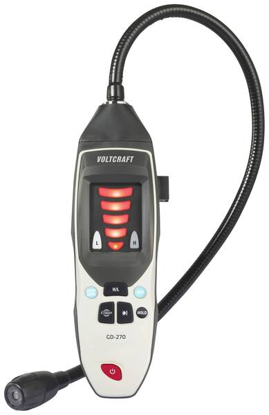 Gasleck-Detektor VOLTCRAFT GD-270 Methan, Wasserstoff, Propan, Ethylen, Ethan, Hexan, Benzol, Iso-Butan, Ethanol, Acetal