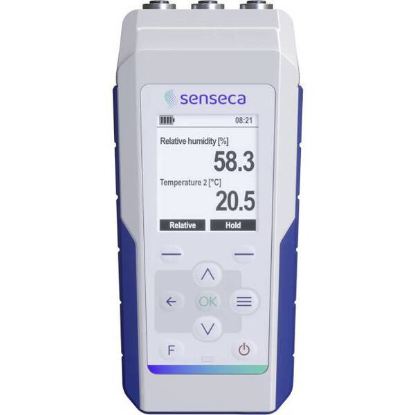 Senseca 486134 PRO D01 Multifunktions-Handmessgerät Messgröße Temperatur, Luftfeuchtigkeit, Luftdurchsatz, Druck, Beleu