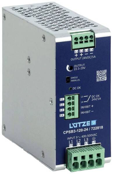 Lütze CPSB3-120-24 Schaltnetzgerät 24 V/DC 5 A 120 W Inhalt 1 St.