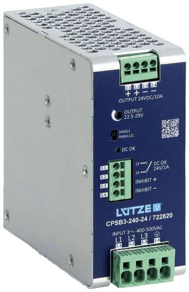 Lütze CPSB3-240-24 Schaltnetzgerät 24 V/DC 10 A 240 W Inhalt 1 St.