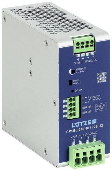 Lütze CPSB3-240-48 Schaltnetzgerät 48 V/DC 5 A 240 W Inhalt 1 St.