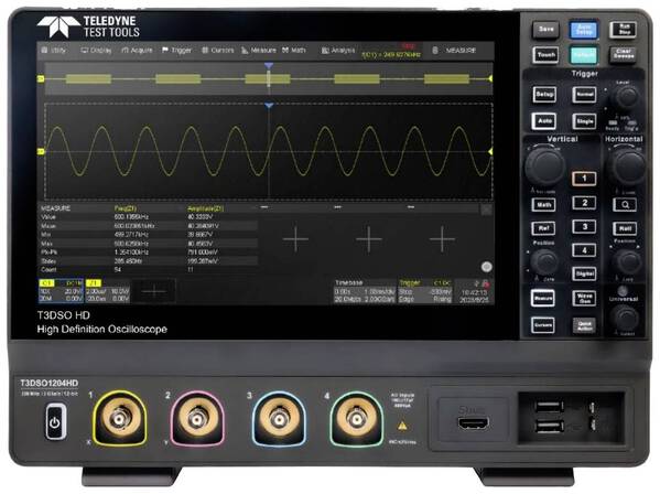 Teledyne LeCroy T3DSO1104HD Digital-Oszilloskop 100 MHz 4-Kanal 2 GSa/s 200 Mpts Digital-Speicher (DSO) 1 St.