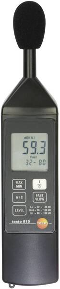 testo Schallpegel-Messgerät 815 32 - 130 dB 31.5 Hz - 8000 Hz
