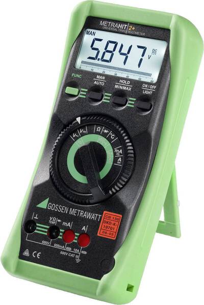 Gossen Metrawatt METRAHIT 2+ Hand-Multimeter kalibriert (DAkkS-akkreditiertes Labor) digital CAT III 600 V Anzeige (Cou