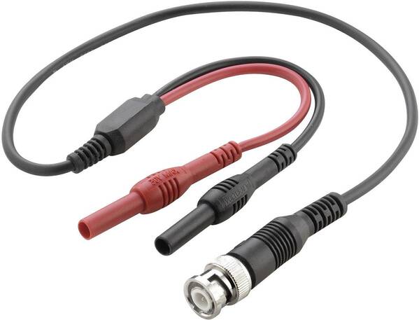VOLTCRAFT BNC-Messleitung 0.50 m Schwarz, Rot