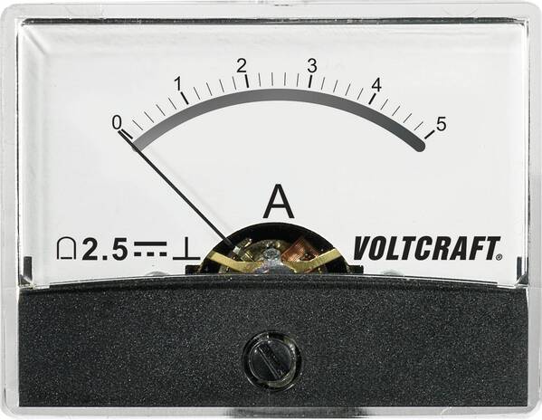 VOLTCRAFT AM-60X46/5A/DC AM-60X46/5A/DC Einbau-Messgerät AM-60X46/5A/DC 5 A Drehspule