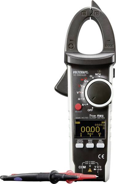 VOLTCRAFT VC590 OLED Stromzange kalibriert (ISO) digital OLED-Display CAT III 600 V, CAT II 1000 V Anzeige (Counts): 600