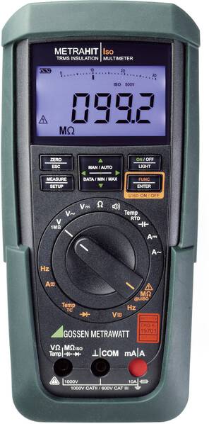 Gossen Metrawatt Metrahit Iso Isolationsmessgerät 50 V, 100 V, 250 V, 500 V, 1000 V 3.1 GΩ